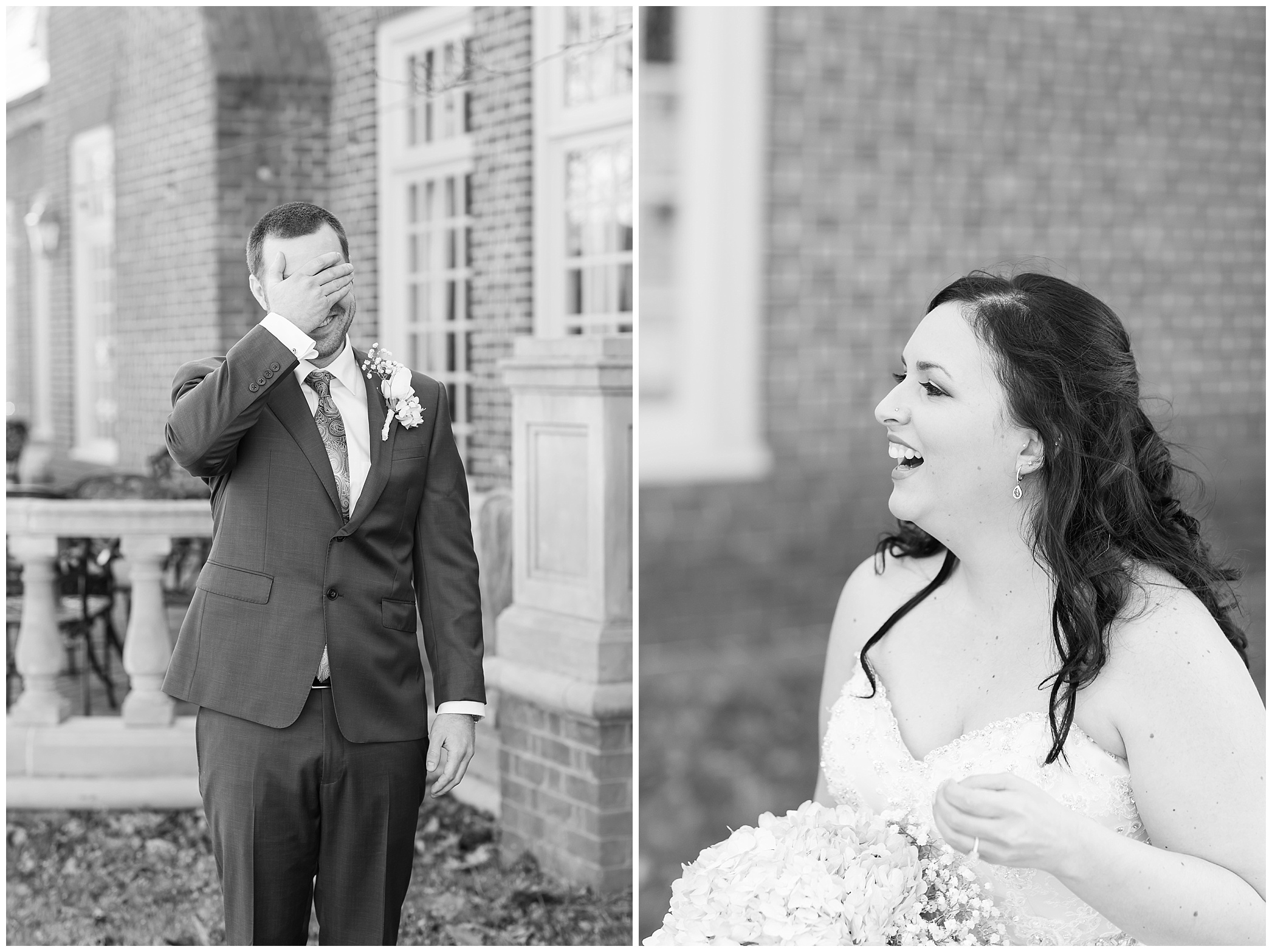  Cue ALL the tears for Stacie and Josh's First Look! I had to share these in Black and White for all the emotions!&nbsp; 