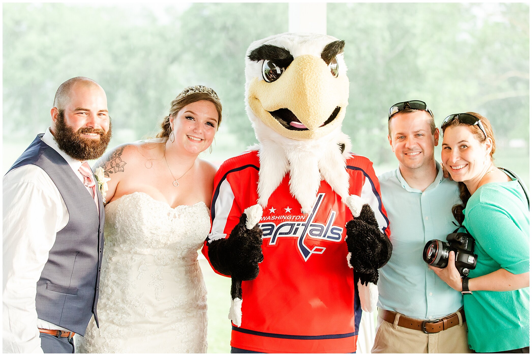  Capitals Mascot and Hunter got a tattoo! Taylor and Dan’s day was pretty epic! ;) 