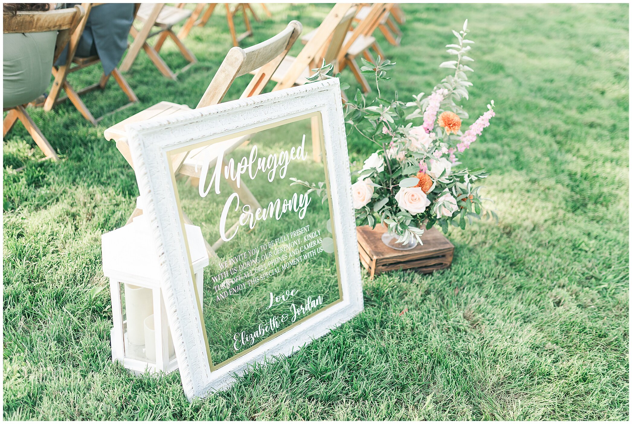 sign for wedding ceremony in Virginia